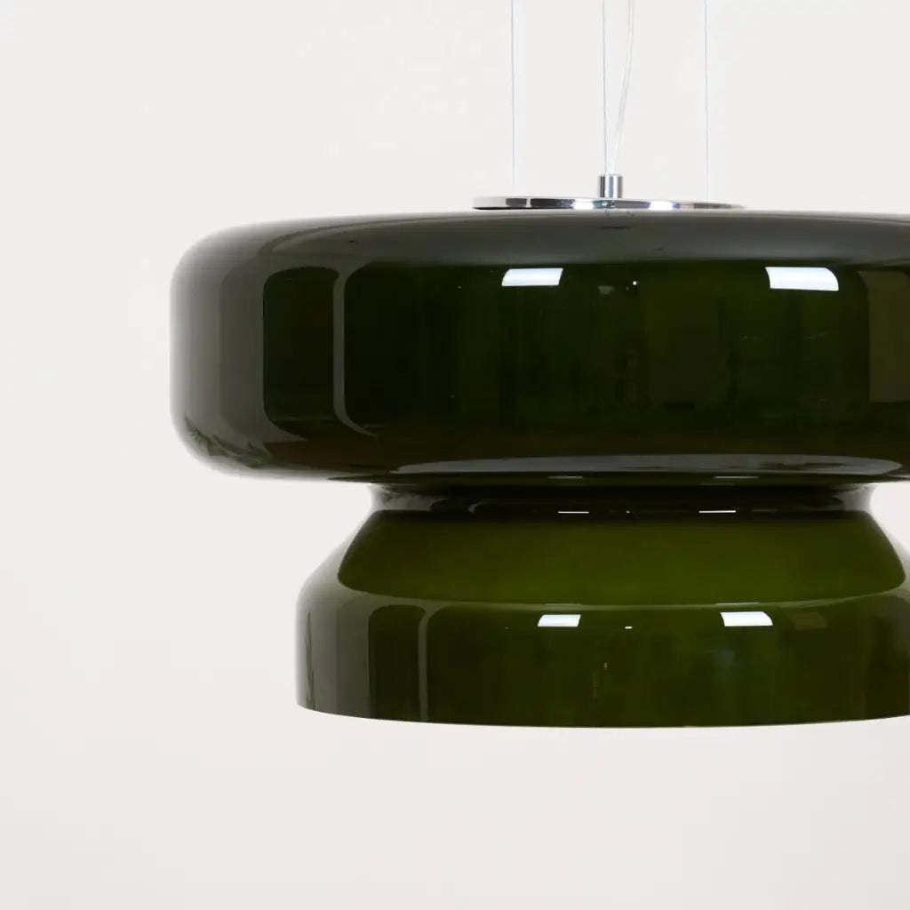Chroma Modern Two-Tier Coloured Glass Pendant Light