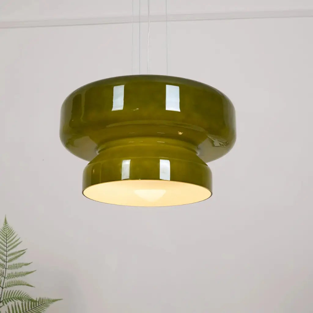 Chroma Modern Two-Tier Coloured Glass Pendant Light