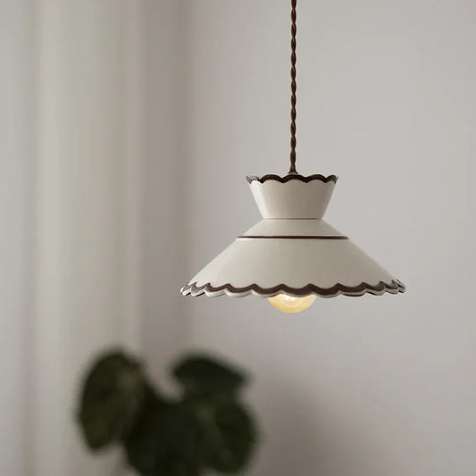 Classic Ceramic Pendant Light with Vintage Style