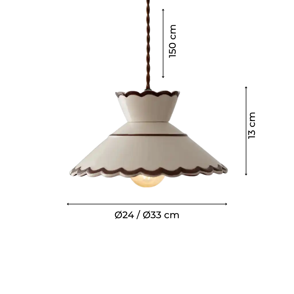 Yves Vintage Classic Ceramic Pendant Light