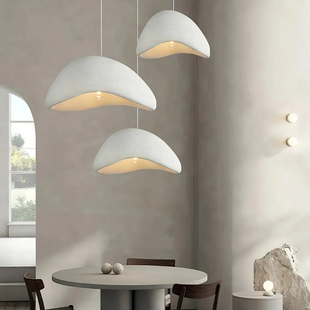 Clovis Sculptural Cloud Polystyrene Pendant Light