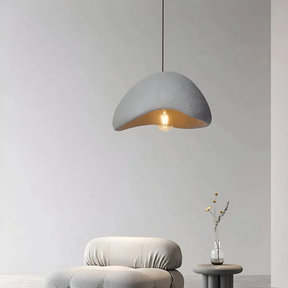 Cloud-Shaped Pendant Light with Smooth Sculpted Form