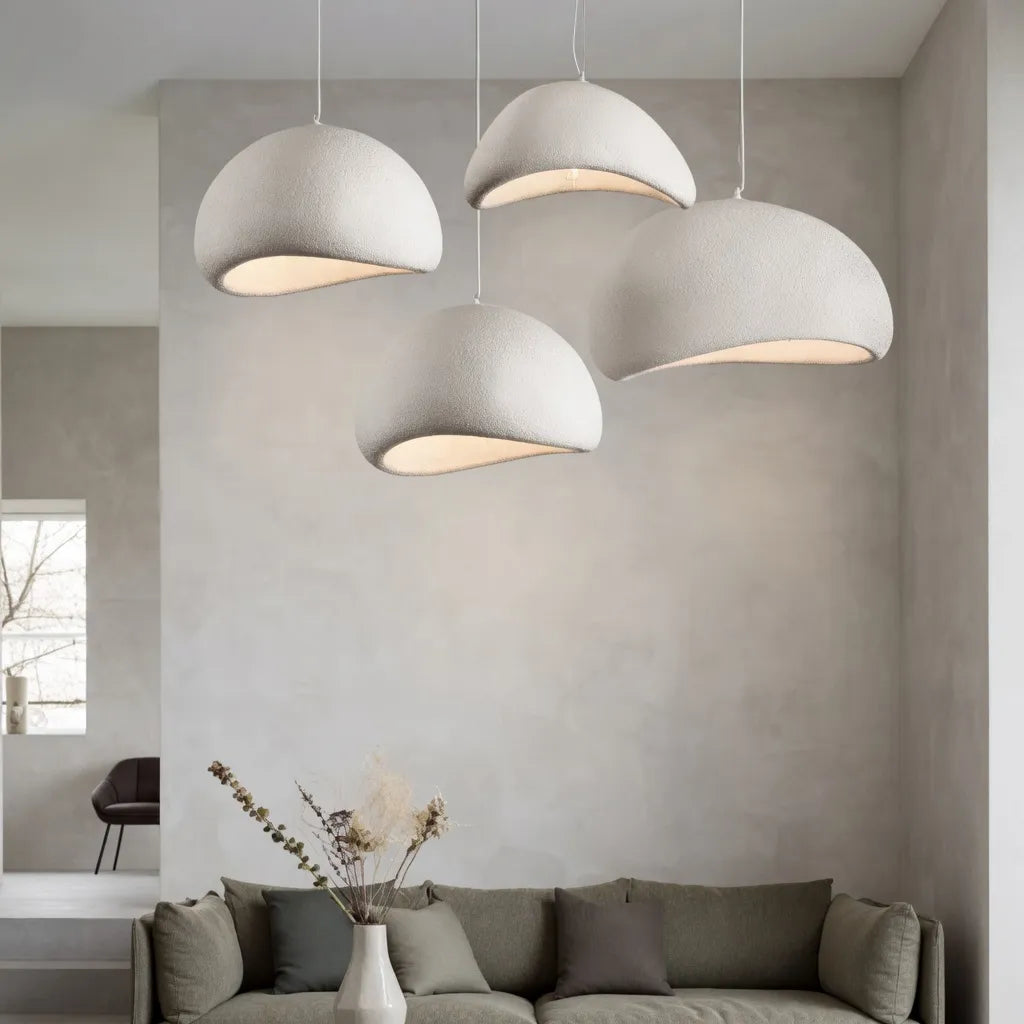 Clovis Sculptural Cloud Polystyrene Pendant Light