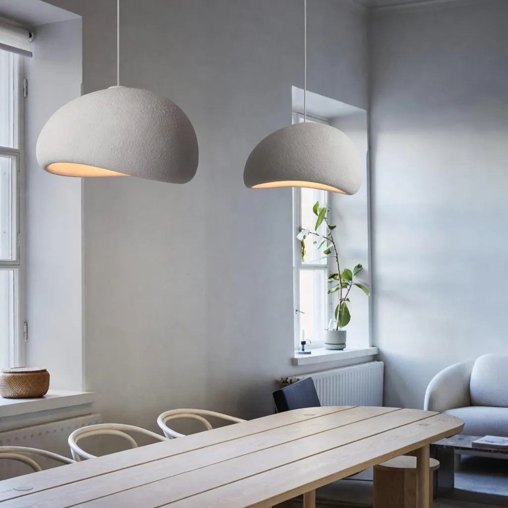 Clovis Sculptural Cloud Polystyrene Pendant Light