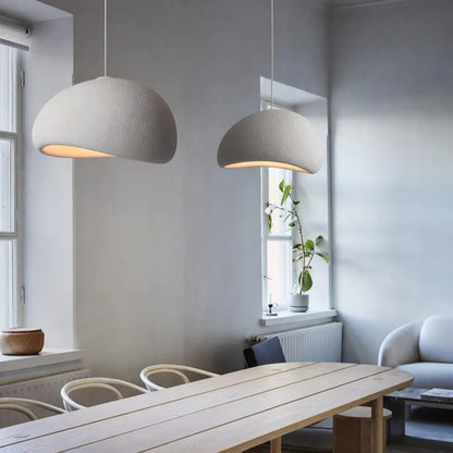 Cloud-Shaped Pendant Light with Smooth Sculpted Form