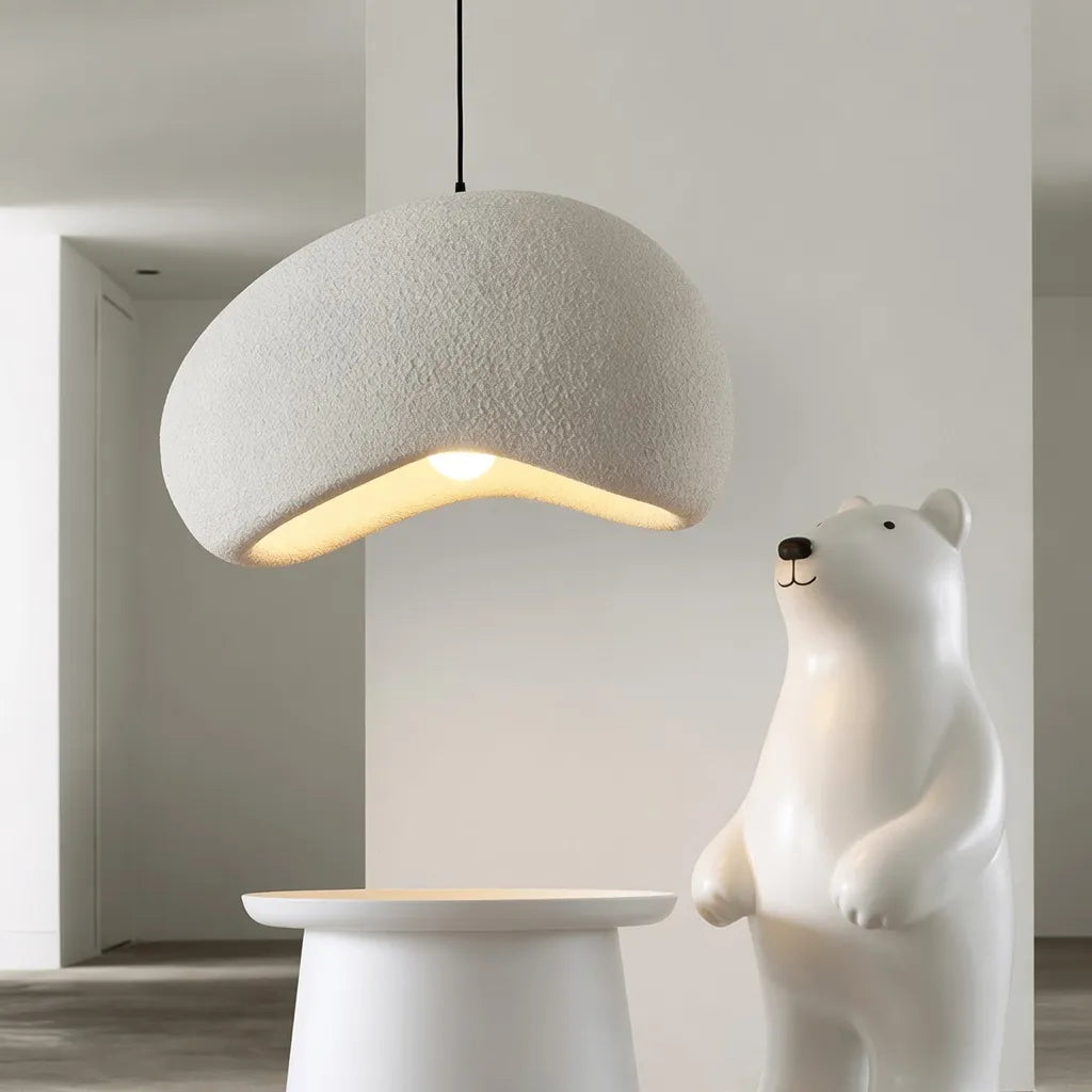 Clovis Sculptural Cloud Polystyrene Pendant Light
