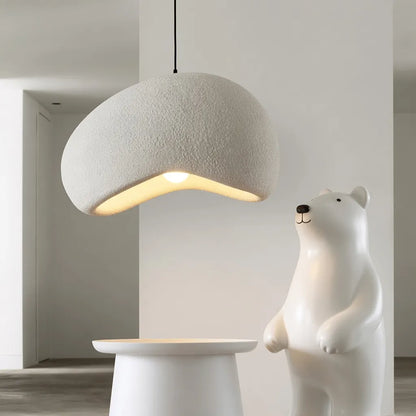 Cloud-Shaped Pendant Light with Smooth Sculpted Form