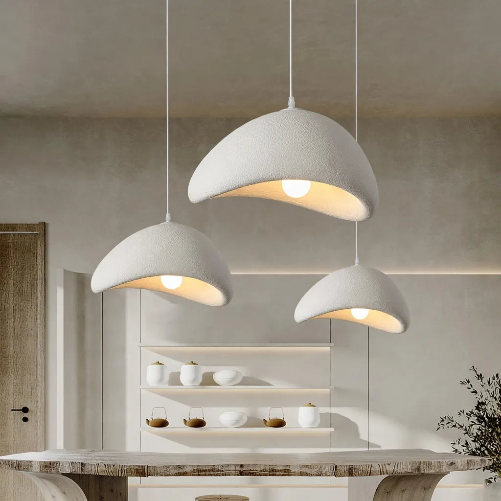 Clovis Sculptural Cloud Polystyrene Pendant Light