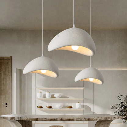 Cloud-Shaped Pendant Light with Smooth Sculpted Form