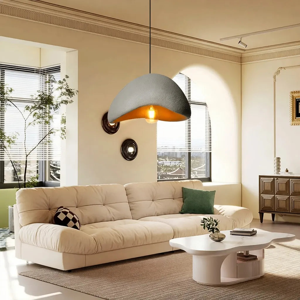 Clovis Sculptural Cloud Polystyrene Pendant Light