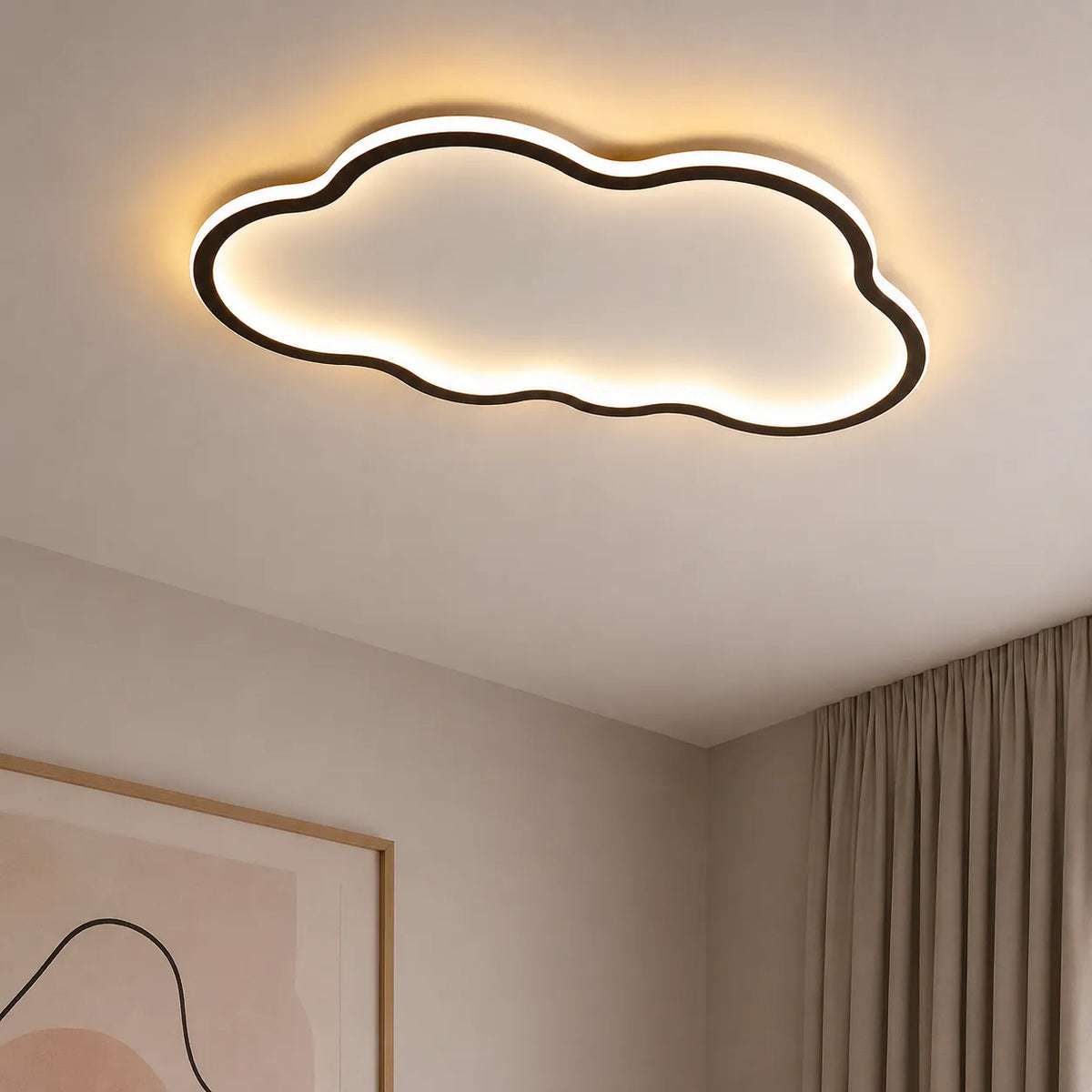 Quinn Scandinavian Cloud LED Flush Mount Ceiling Light