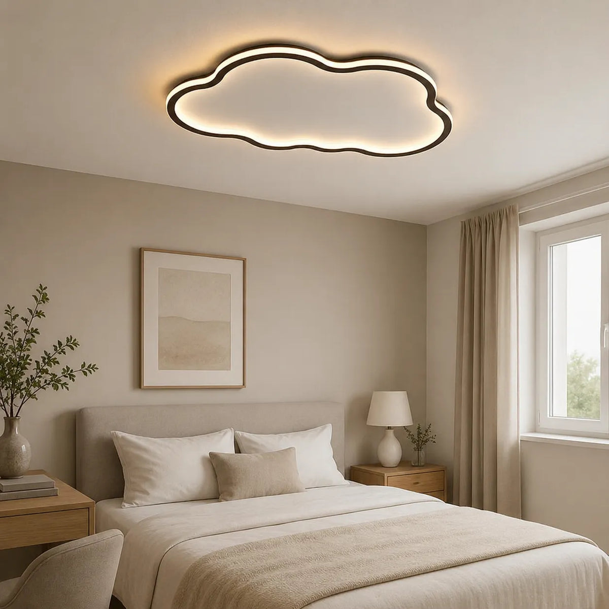 Quinn Scandinavian Cloud LED Flush Mount Ceiling Light