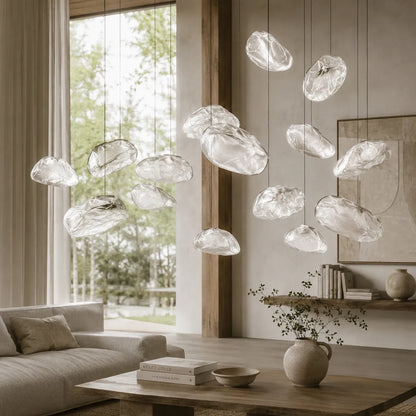 Clouds Fiberglass Minimalist Glass Pendant Light