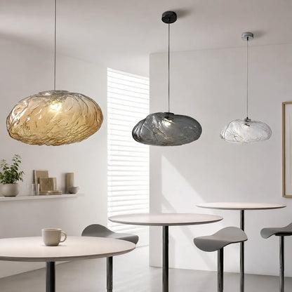 Clouds Fiberglass Minimalist Glass Pendant Light