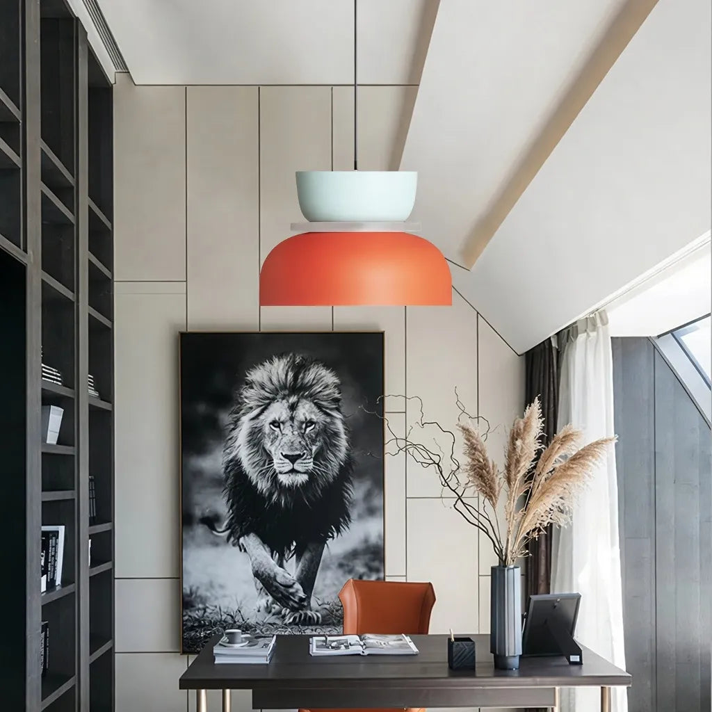 Mira Modern Coloured Bowl Pendant Light