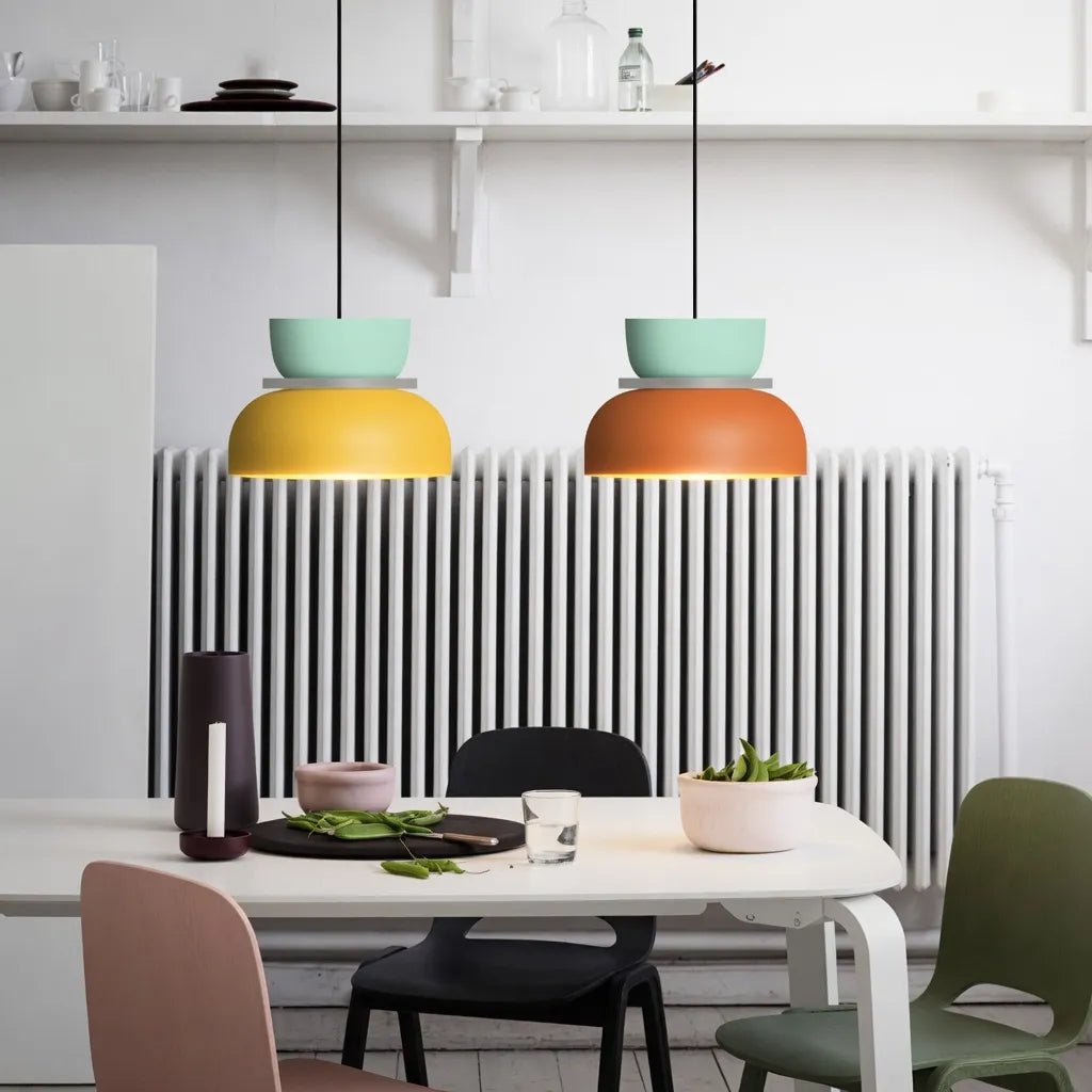Mira Modern Coloured Bowl Pendant Light