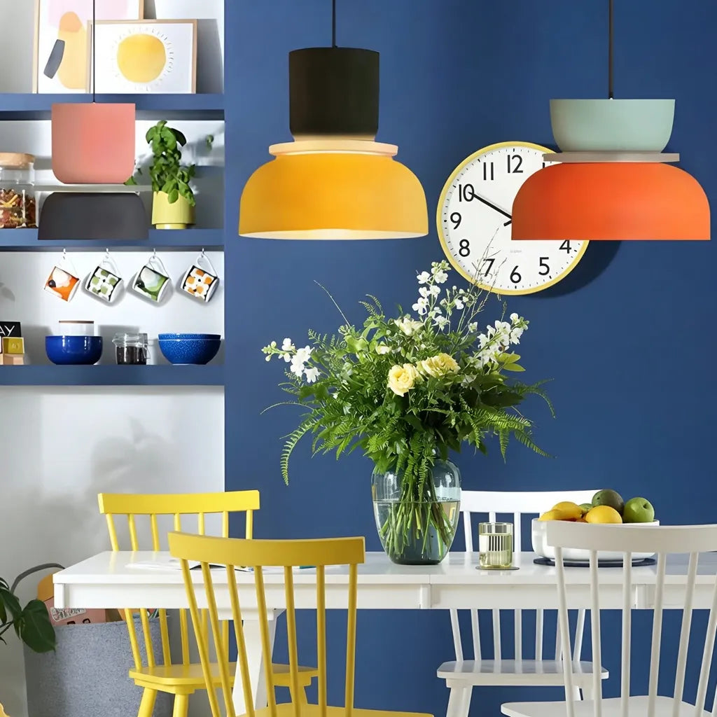 Mira Modern Coloured Bowl Pendant Light