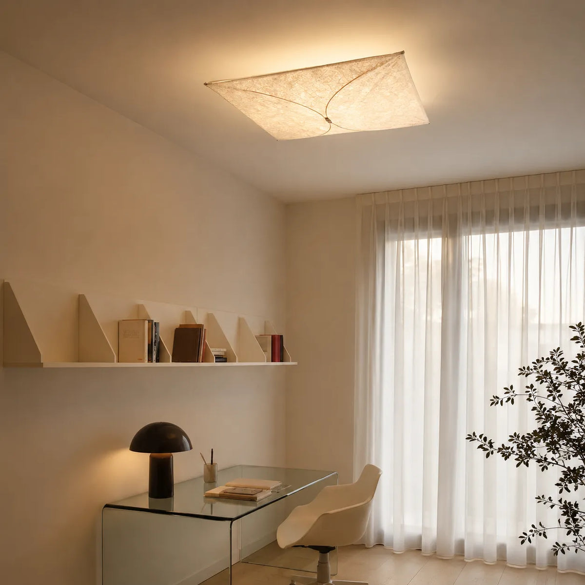 Zorin Japandi DuPont Paper Wall & Ceiling Light