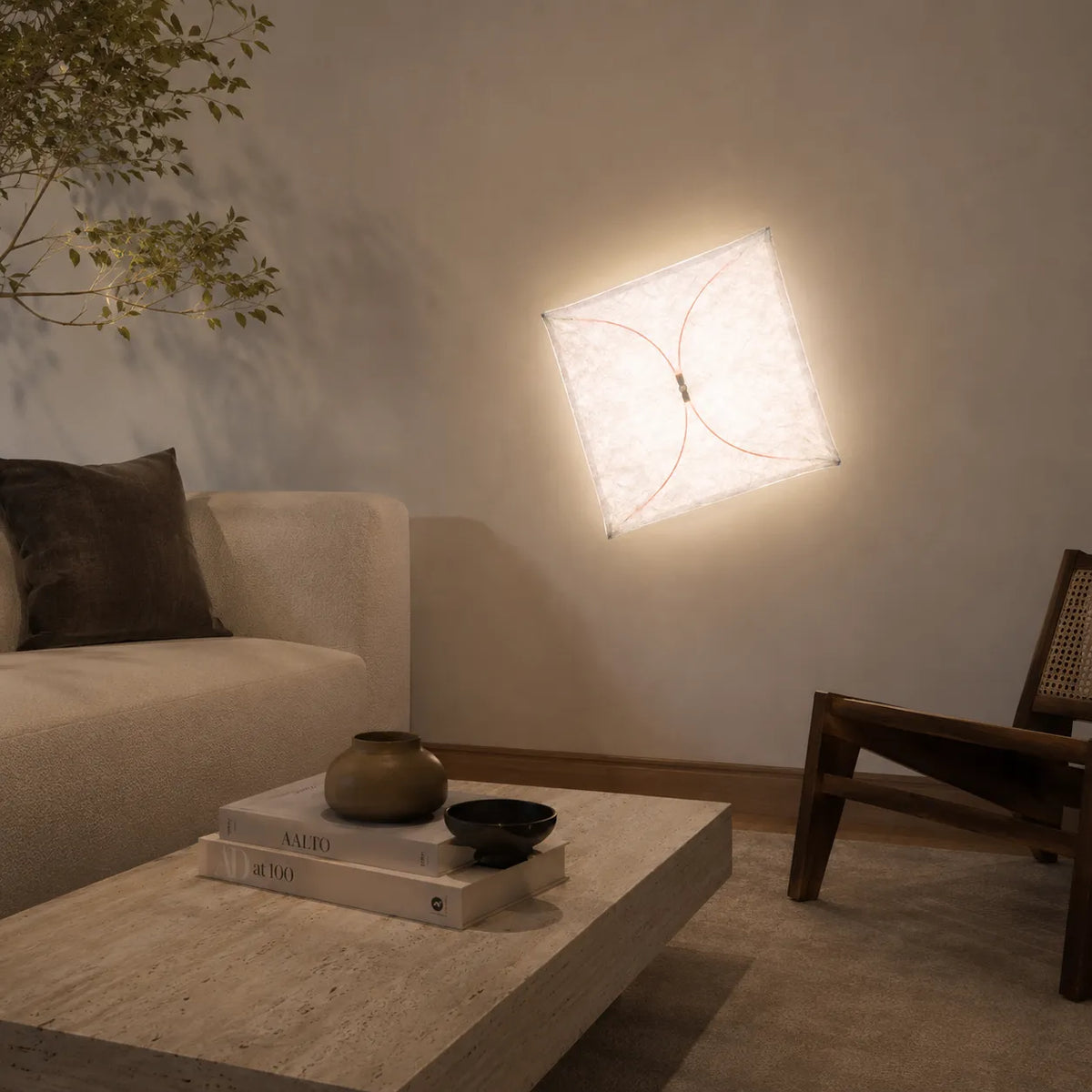 Zorin Japandi DuPont Paper Wall & Ceiling Light