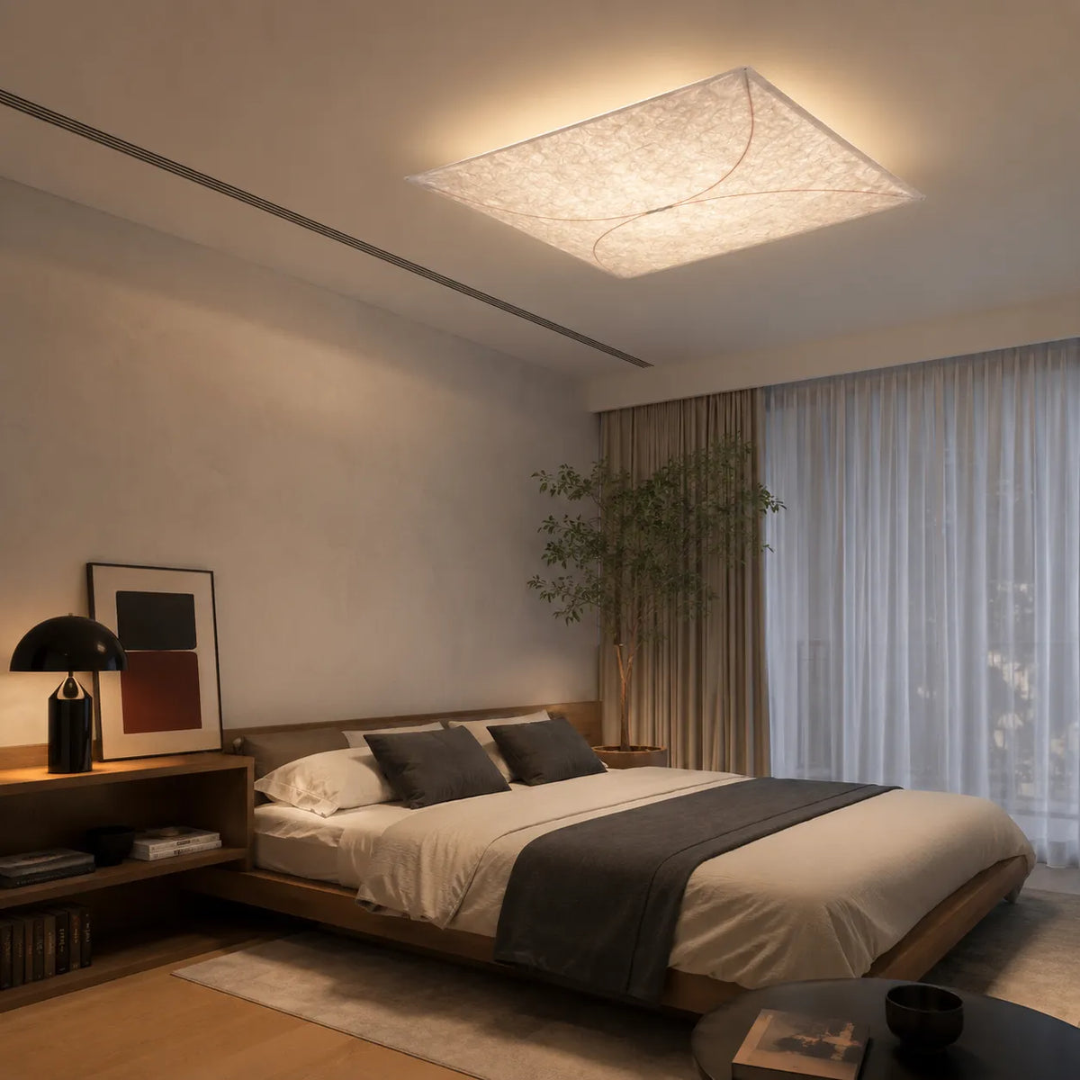 Zorin Japandi DuPont Paper Wall & Ceiling Light