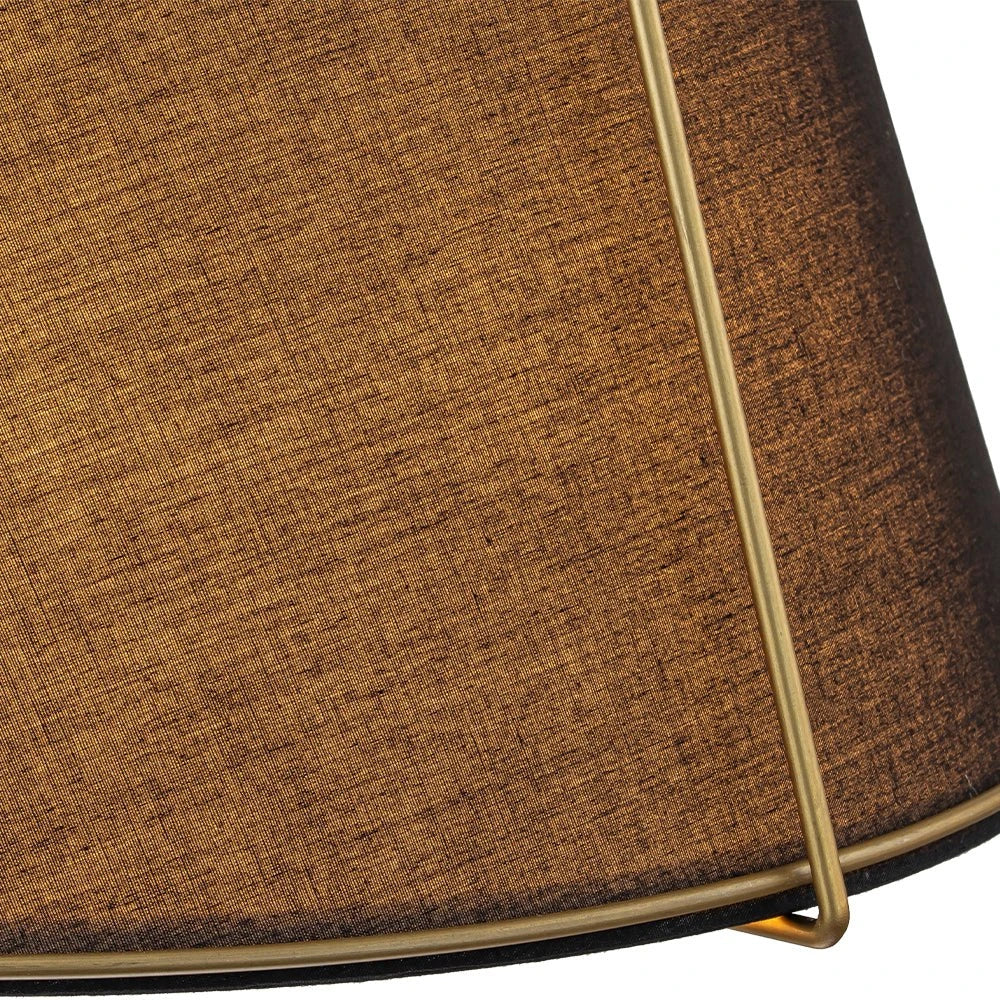 Enzo Modern Linen Tapered Cone Pendant Light