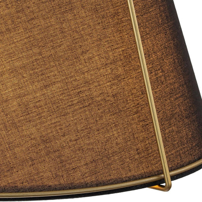 Contemporary Linen Tapered Cone Pendant Light