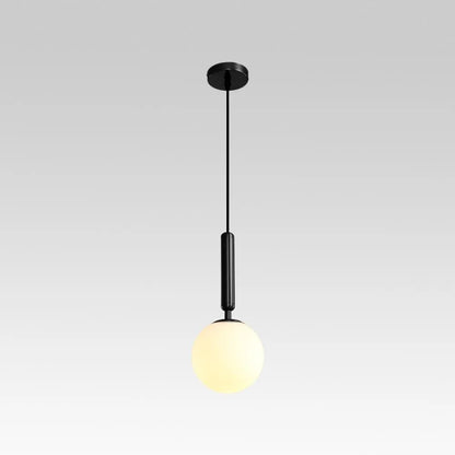 Contemporary Single Globe Glass Pendant Light Fixture