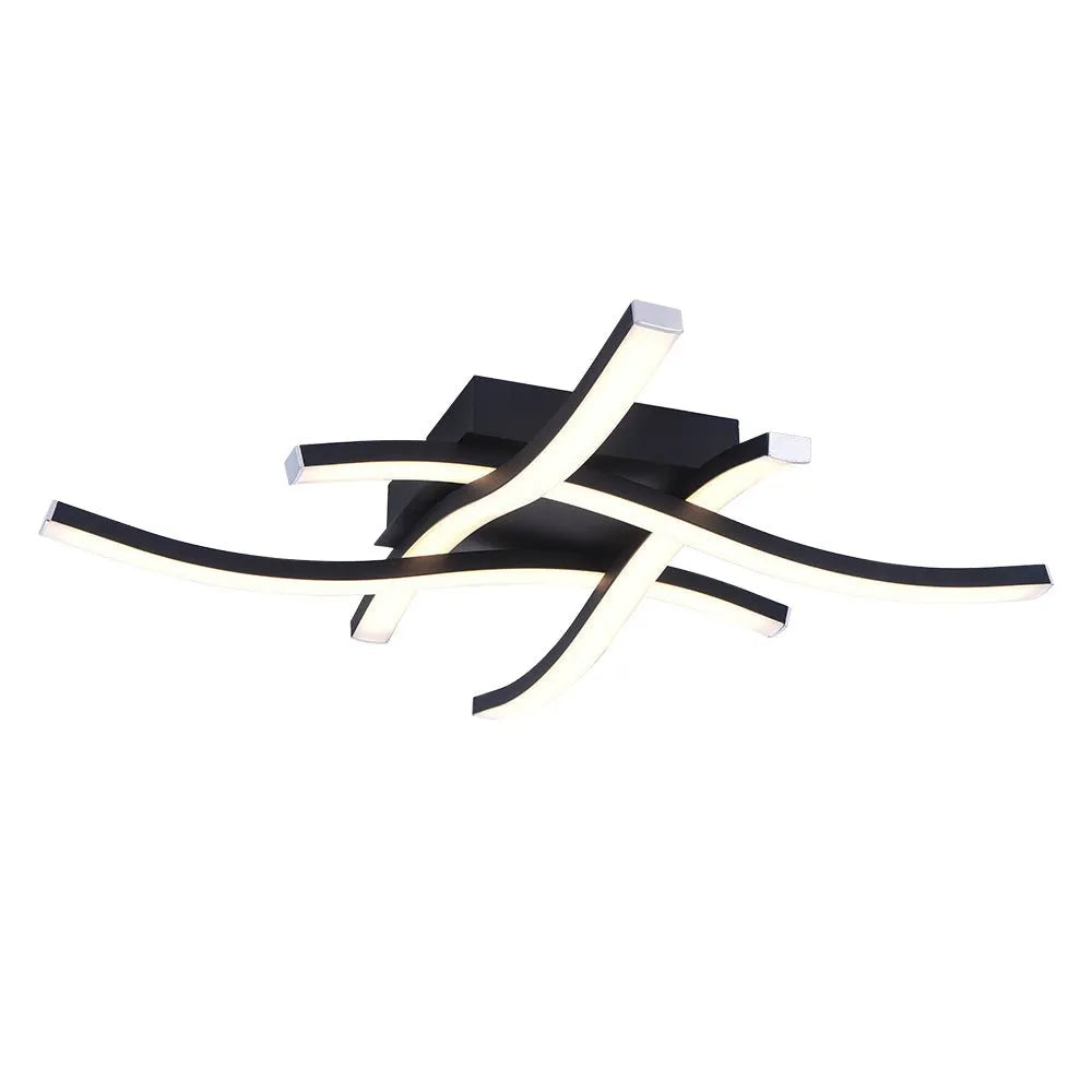 Nadia Modern Wave Integrated LED Semi-Flush Ceiling Light