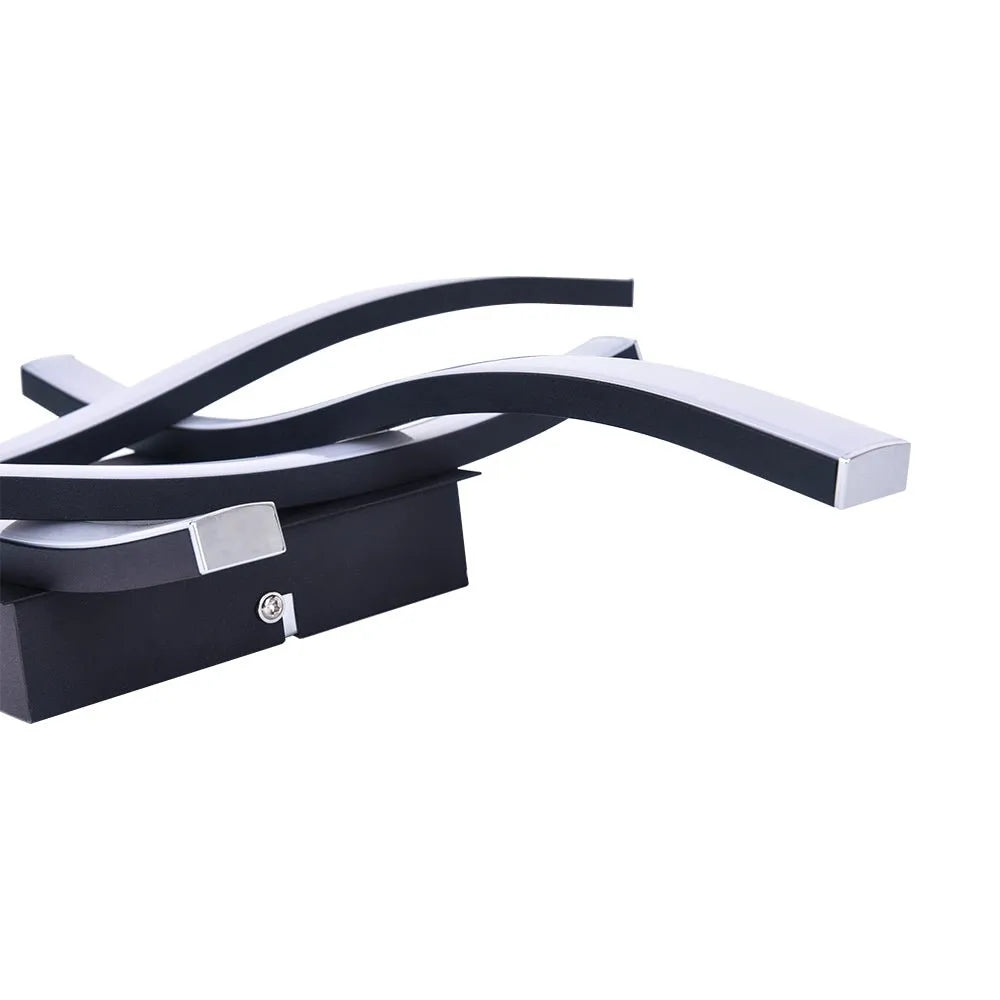 Nadia Modern Wave Integrated LED Semi-Flush Ceiling Light