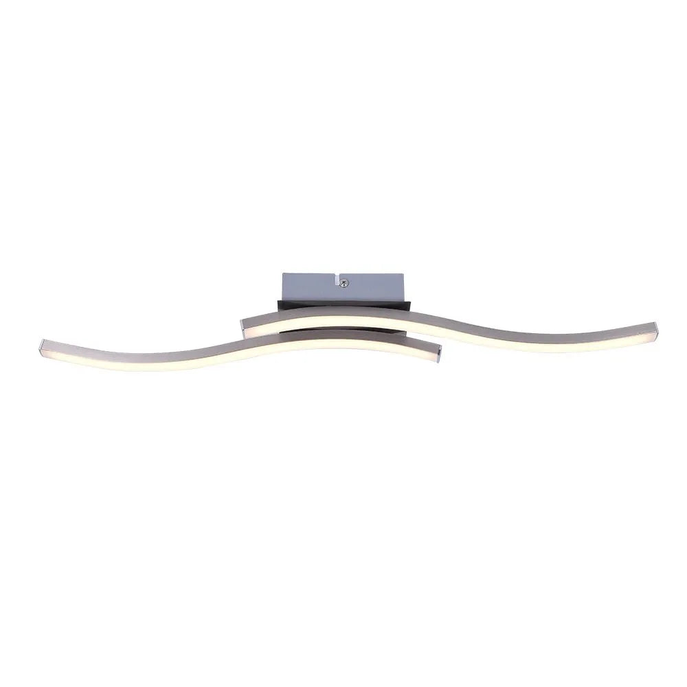 Nadia Modern Wave Integrated LED Semi-Flush Ceiling Light