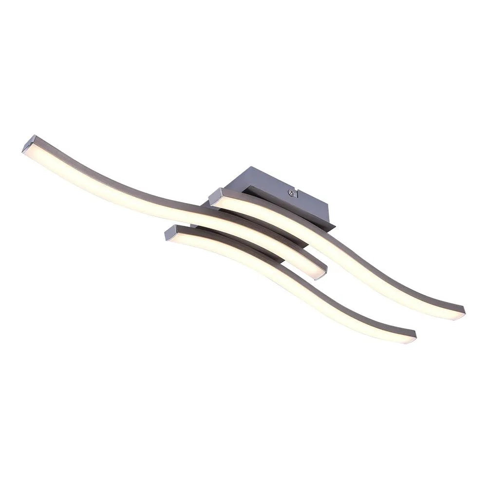 Nadia Modern Wave Integrated LED Semi-Flush Ceiling Light