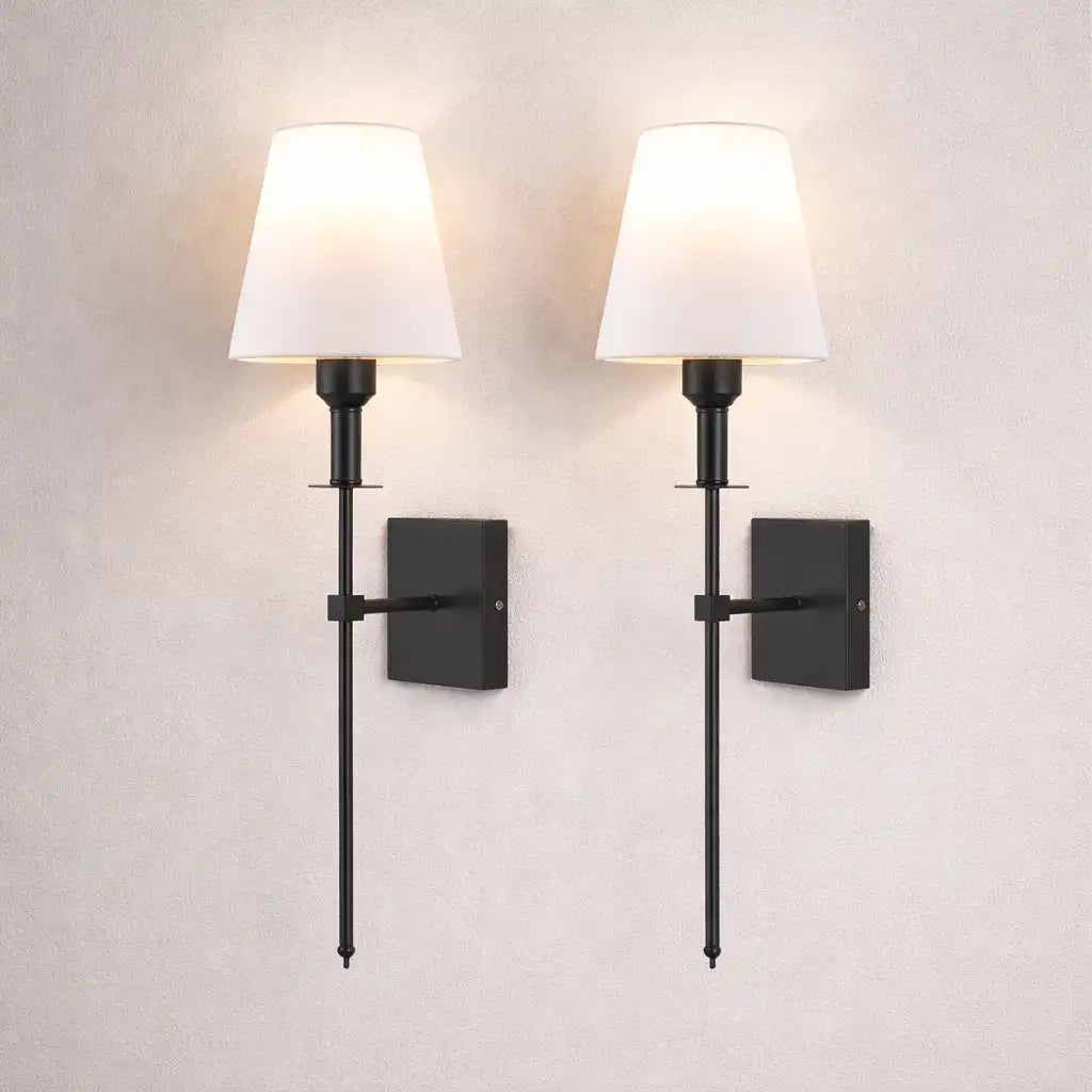 Saskia Modern Wireless Rechargeable LED Wall Lights 2-Pack