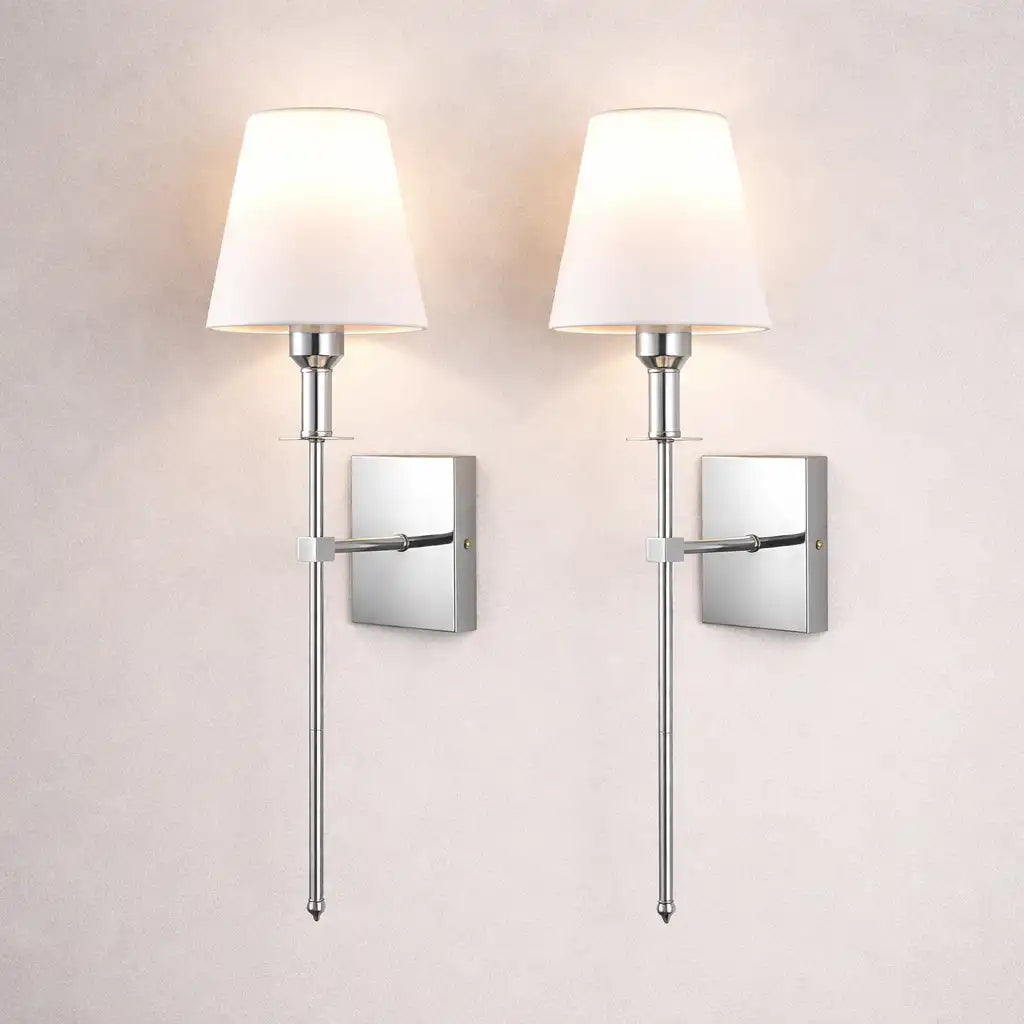 Saskia Modern Wireless Rechargeable LED Wall Lights 2-Pack