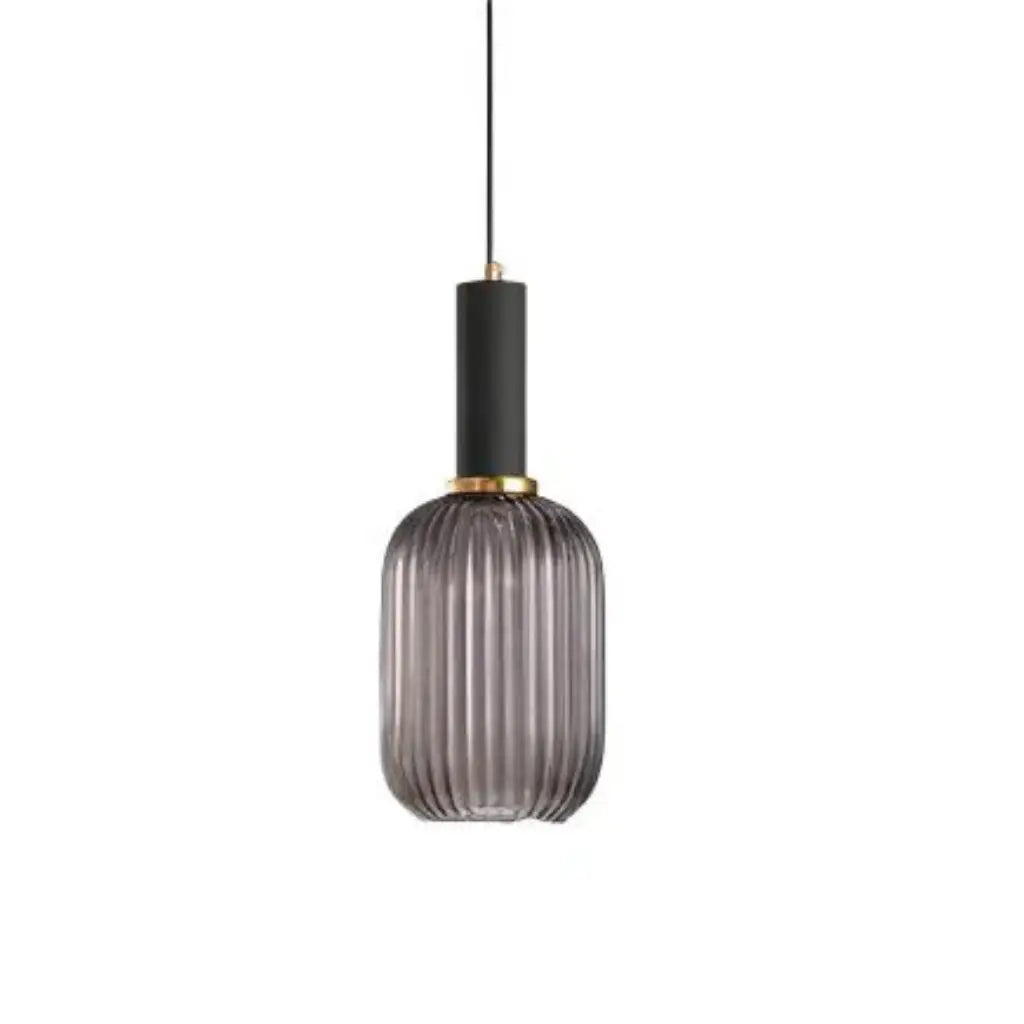 Cordial Art Deco Fluted Glass Pendant Light