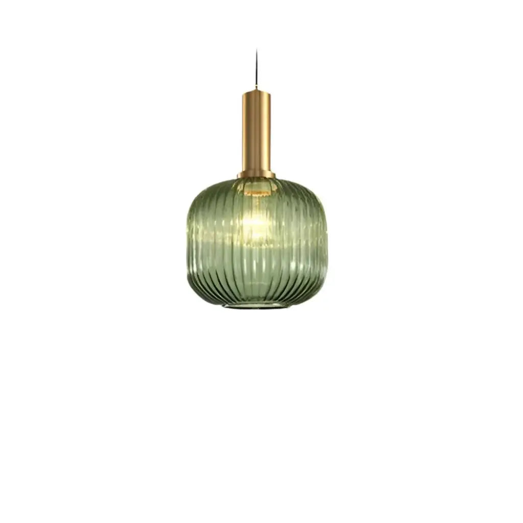 Cordial Art Deco Fluted Glass Pendant Light