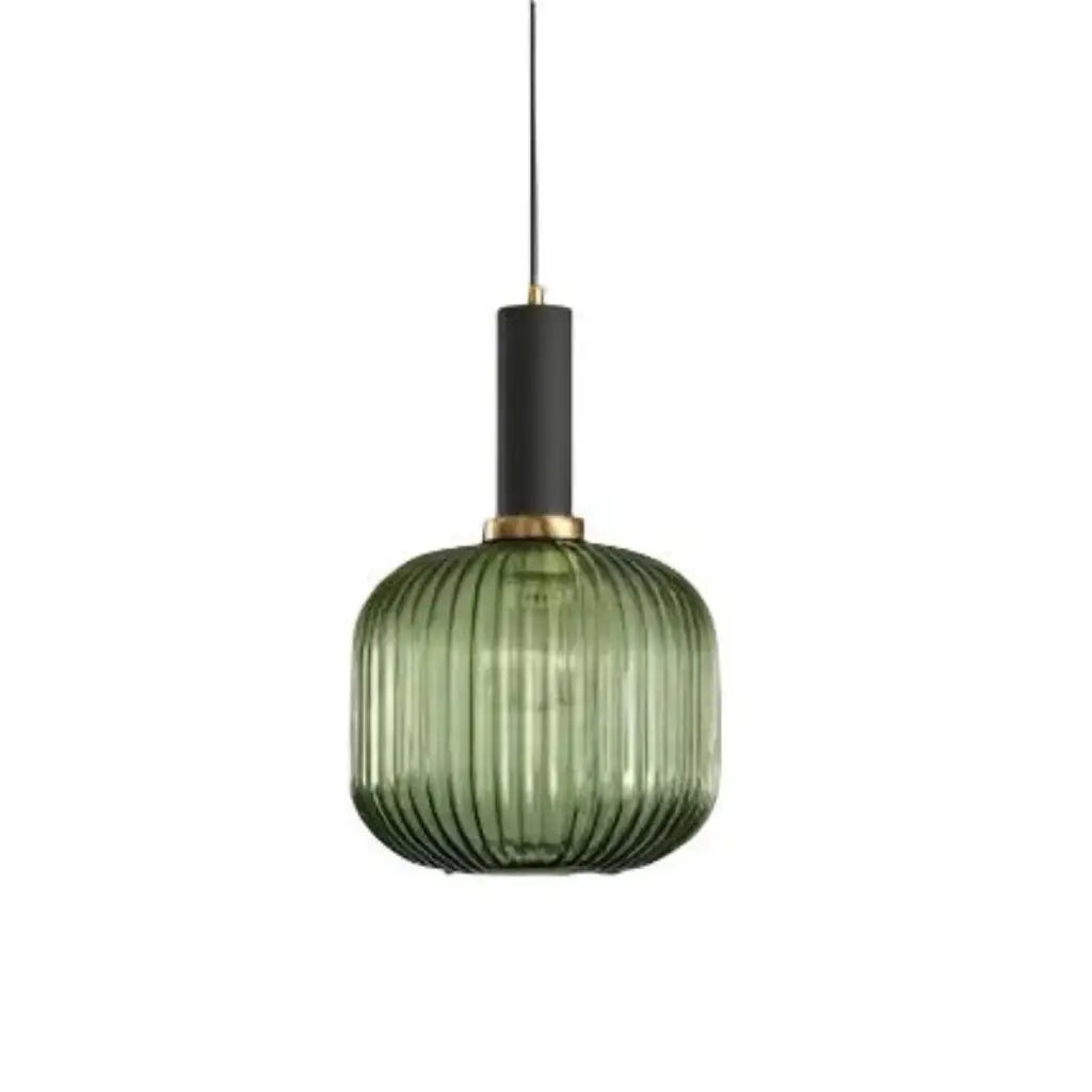 Cordial Art Deco Fluted Glass Pendant Light