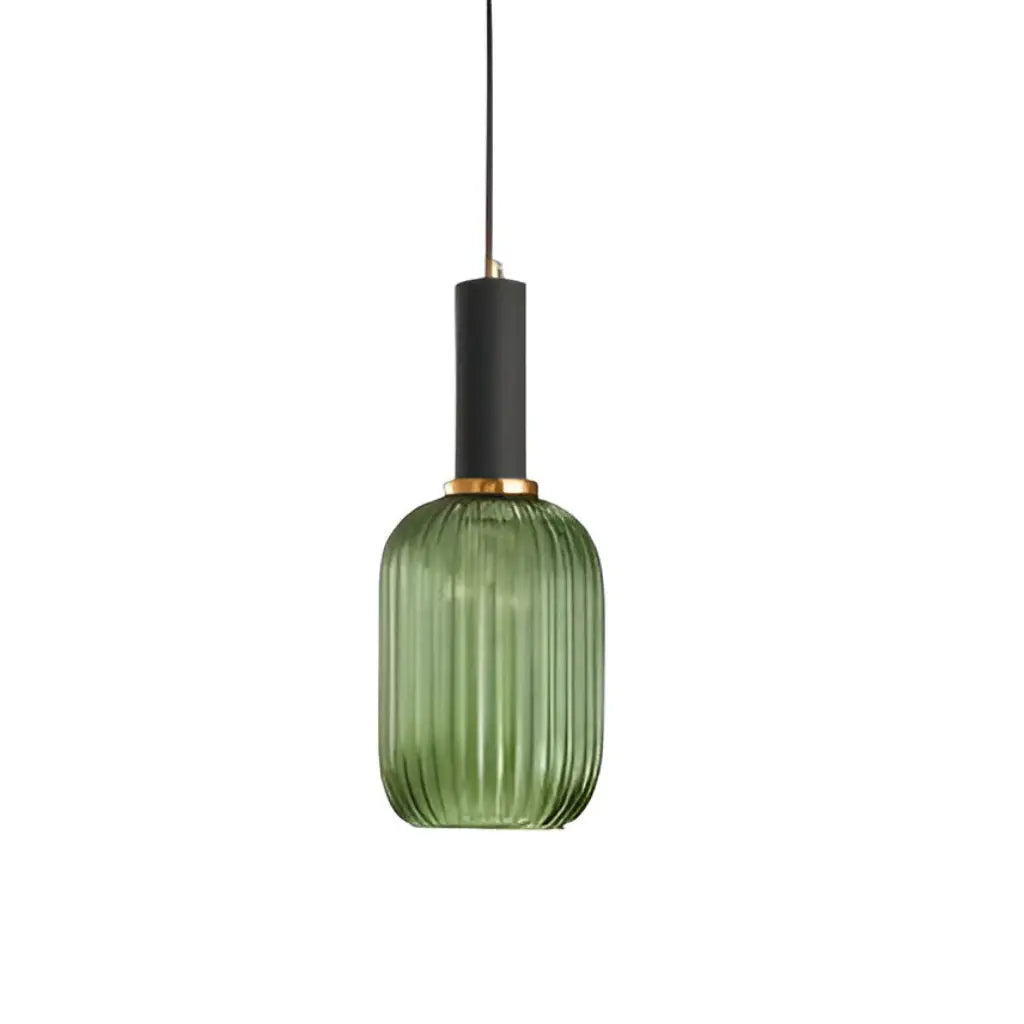 Cordial Art Deco Fluted Glass Pendant Light
