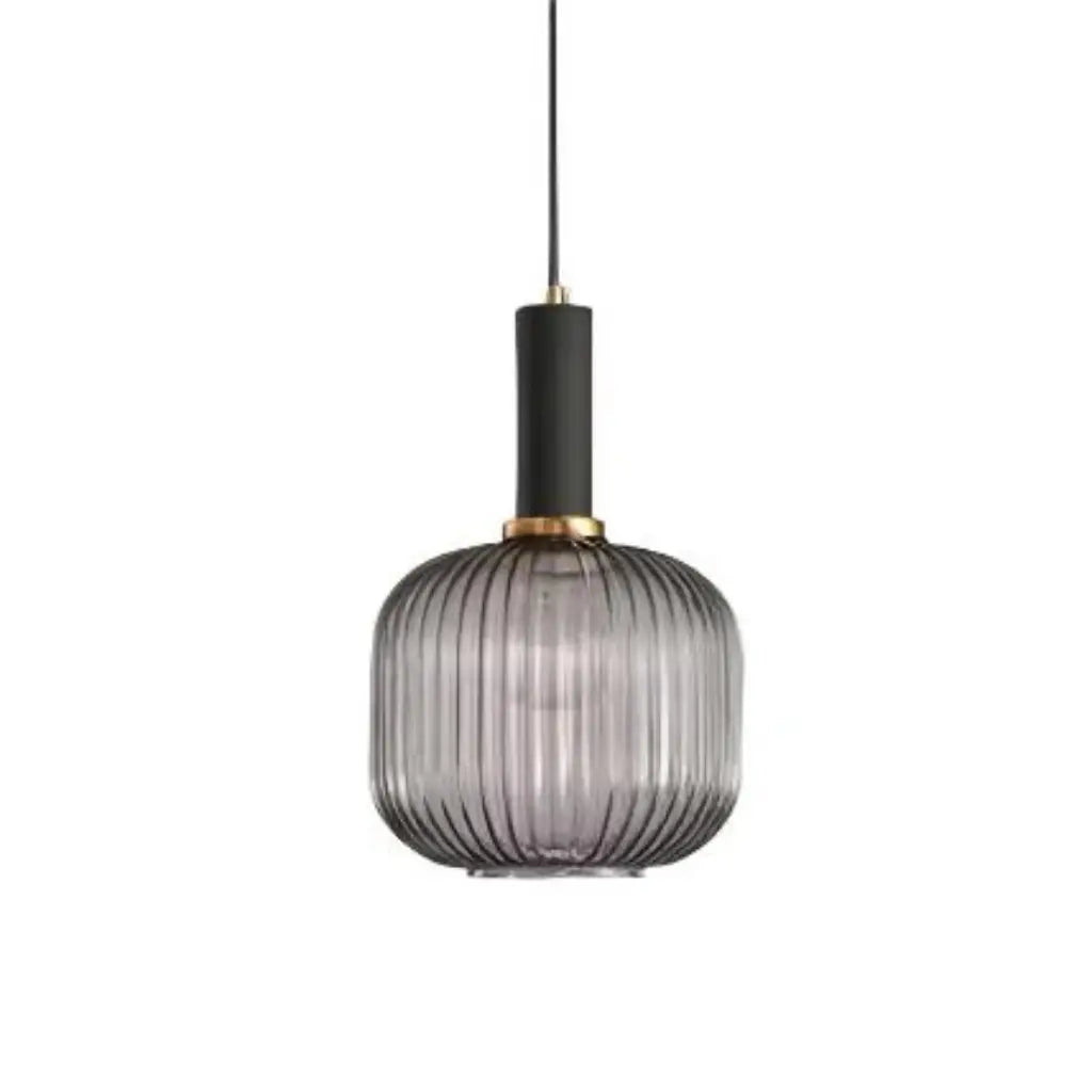 Cordial Art Deco Fluted Glass Pendant Light