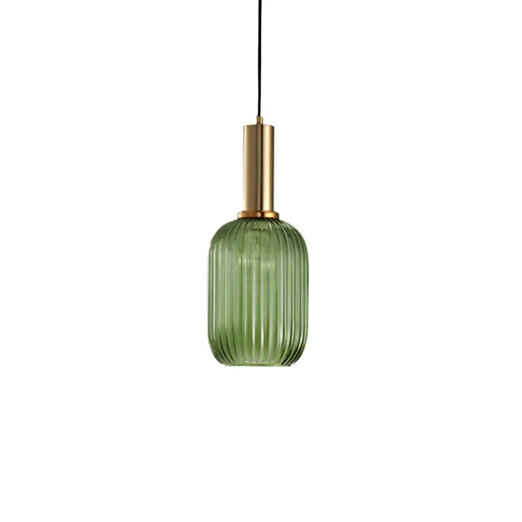 Cordial Art Deco Fluted Glass Pendant Light