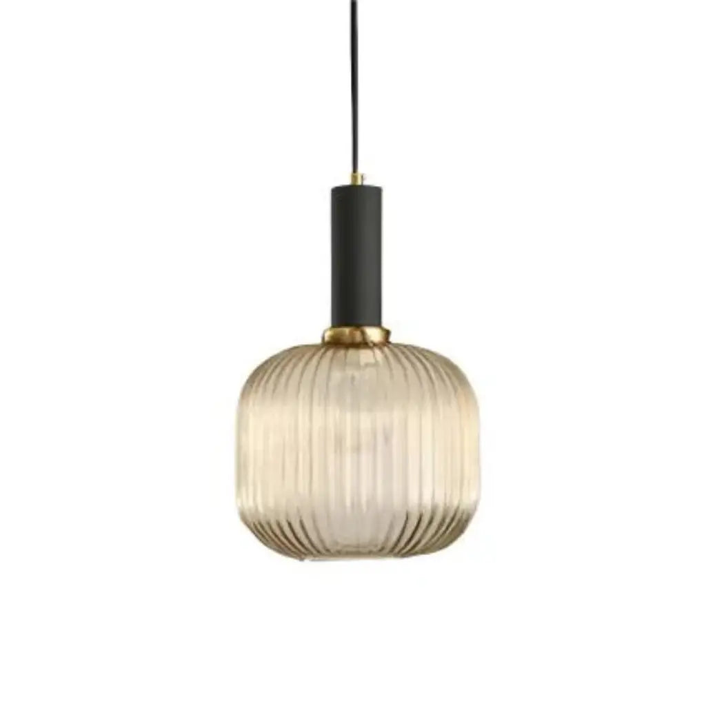 Cordial Art Deco Fluted Glass Pendant Light