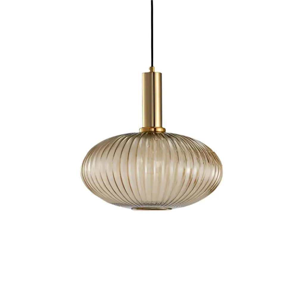 Cordial Art Deco Fluted Glass Pendant Light