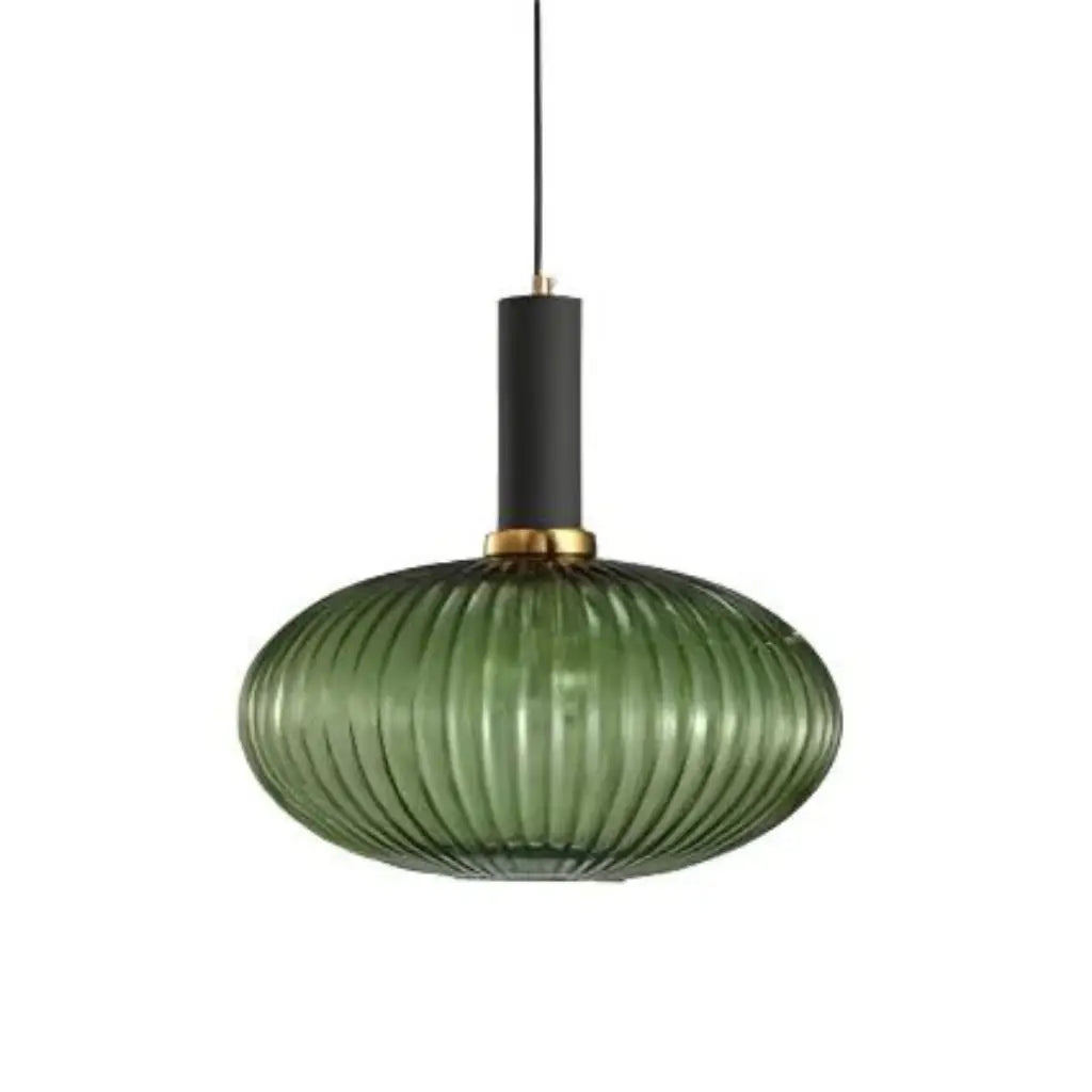 Cordial Art Deco Fluted Glass Pendant Light