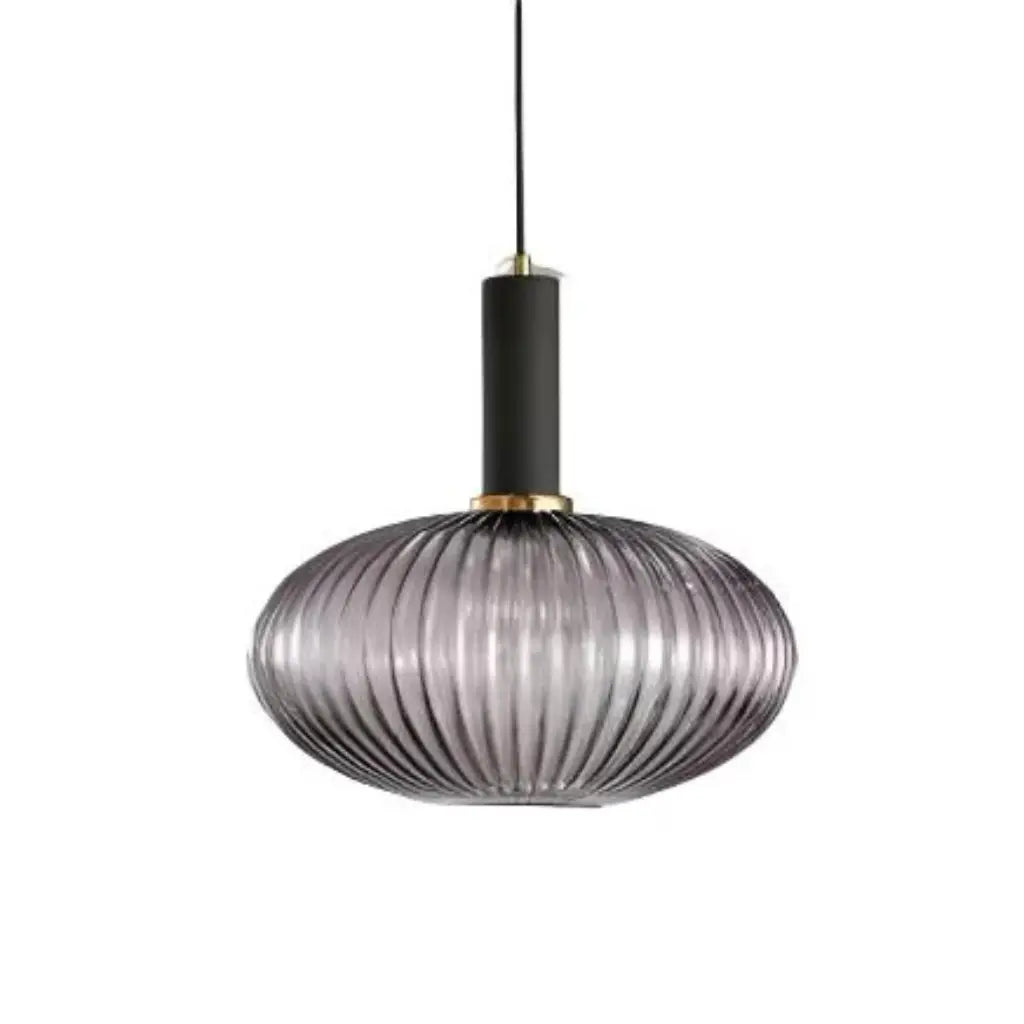 Cordial Art Deco Fluted Glass Pendant Light