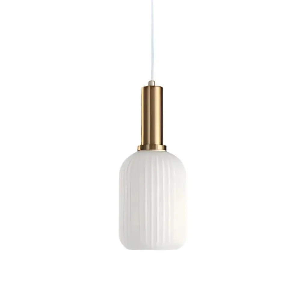 Cordial Art Deco Fluted Glass Pendant Light