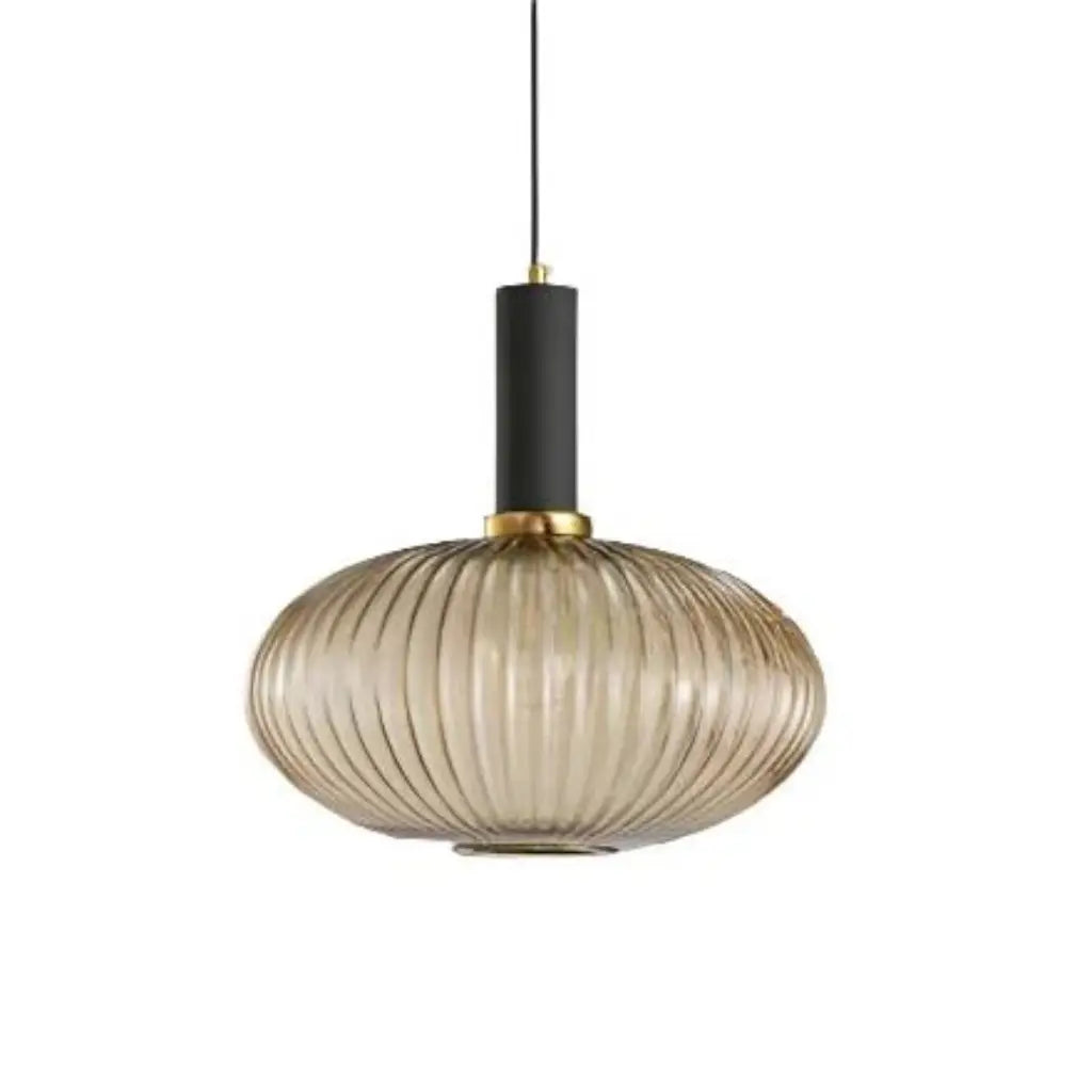 Cordial Art Deco Fluted Glass Pendant Light