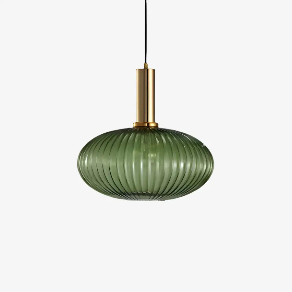 Cordial Art Deco Fluted Glass Pendant Light