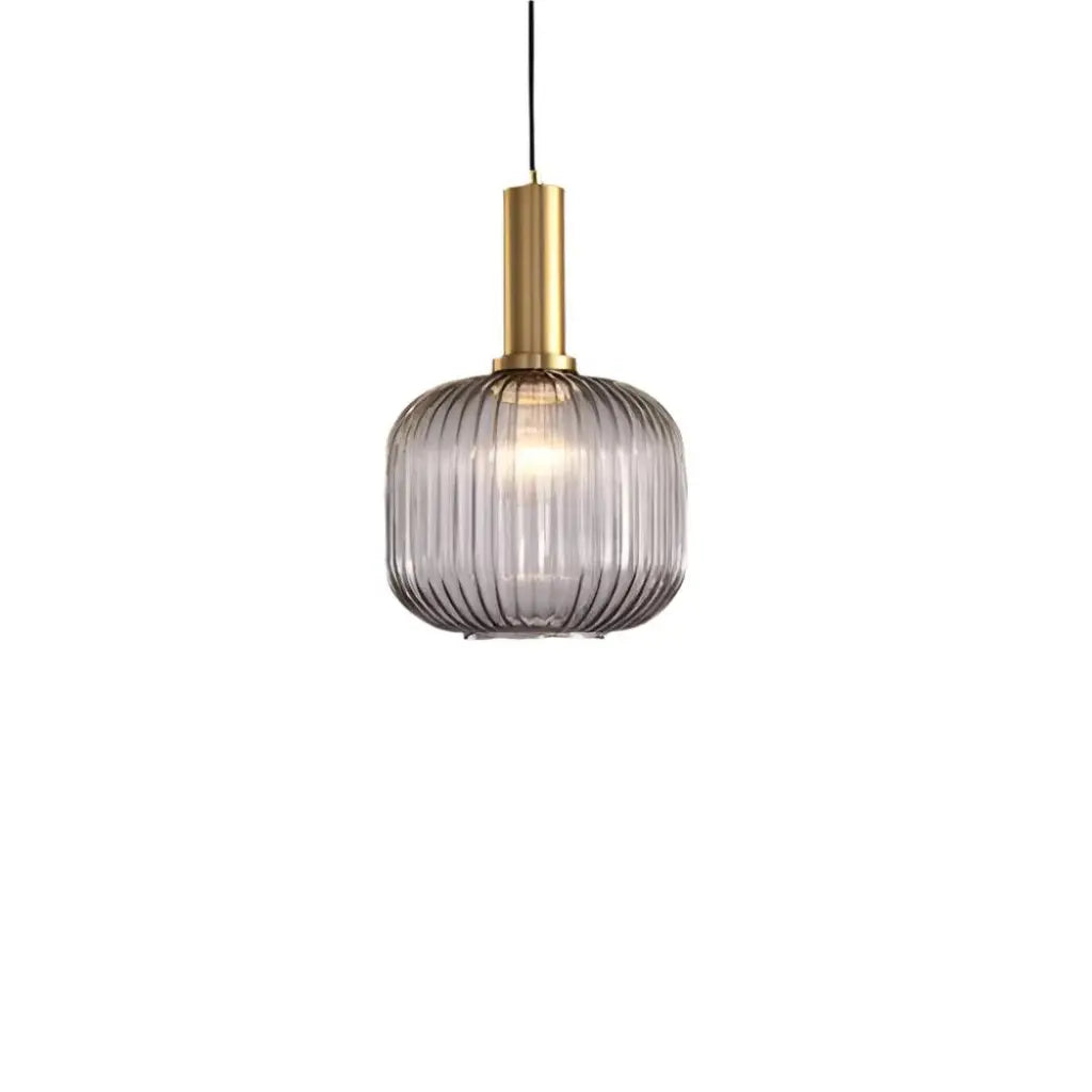 Cordial Art Deco Fluted Glass Pendant Light
