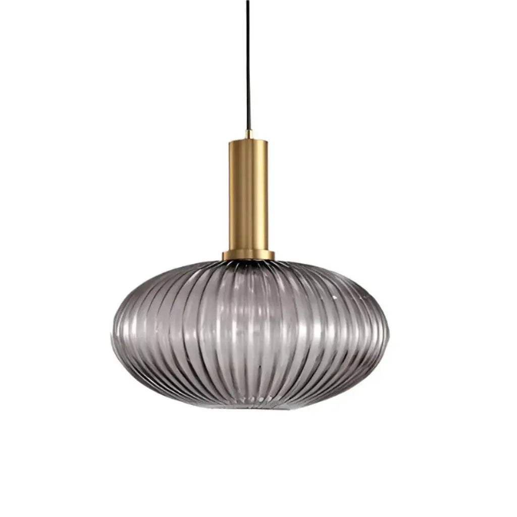 Cordial Art Deco Fluted Glass Pendant Light