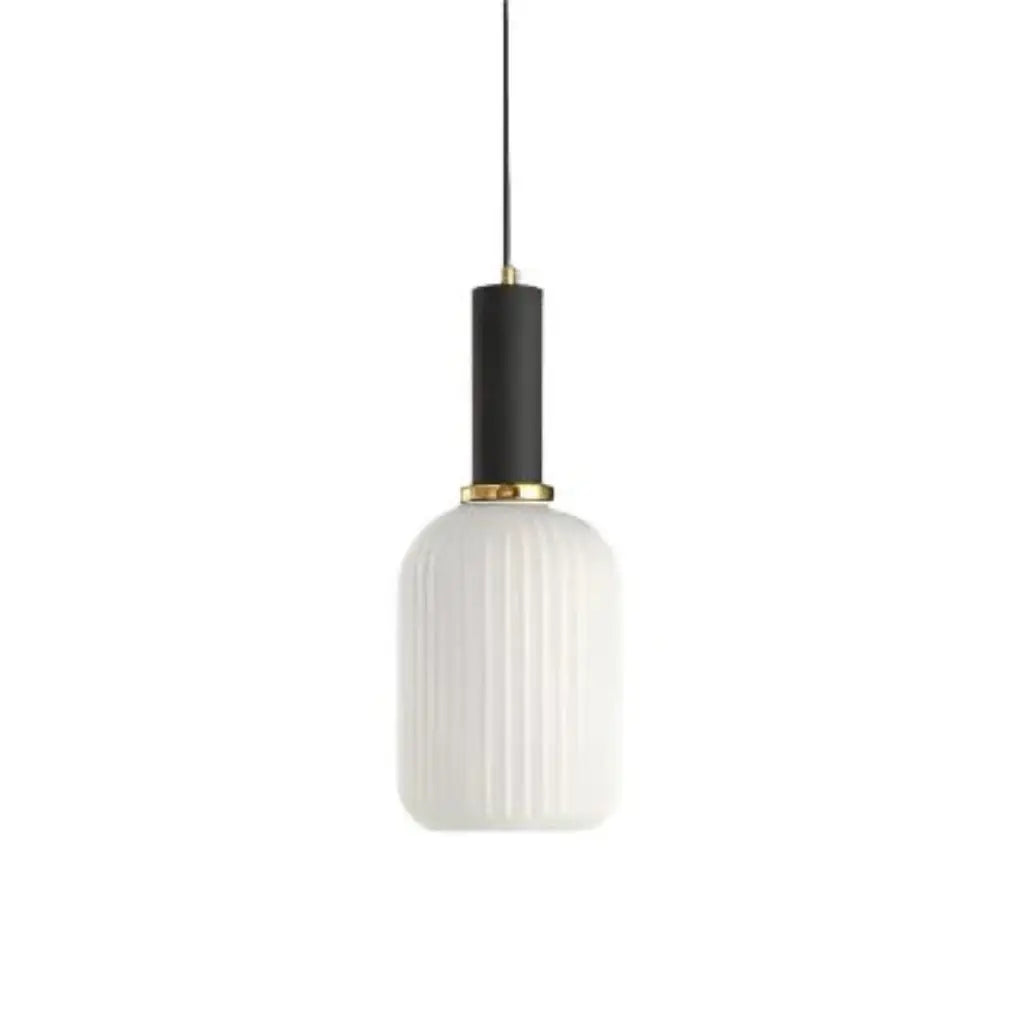 Cordial Art Deco Fluted Glass Pendant Light