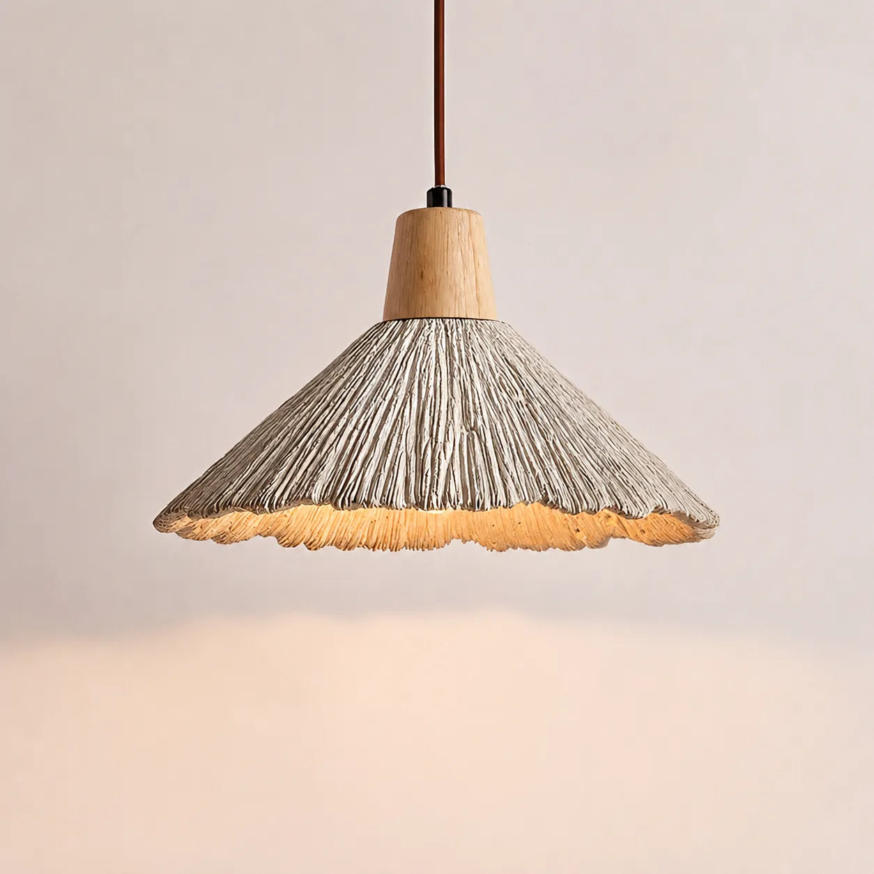 Arien Cream Retro Wabi-Sabi LED Pendant Light